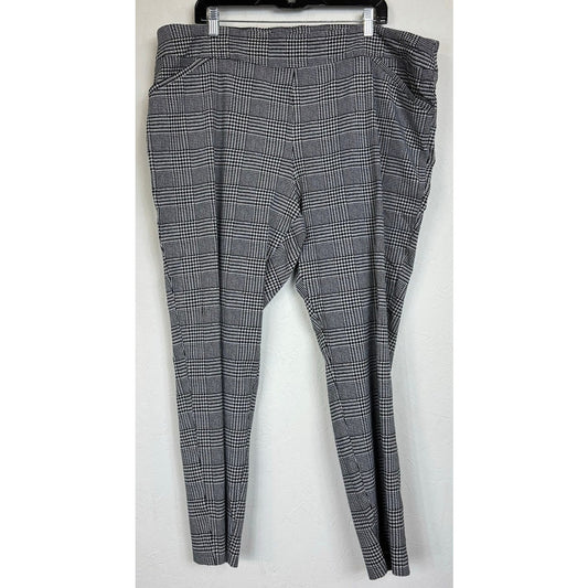 George Black & White Cropped Pants Women's 26/28W