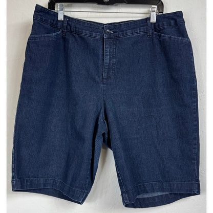 St. Johns Bay Blue Bermuda Shorts Women's Size 18W