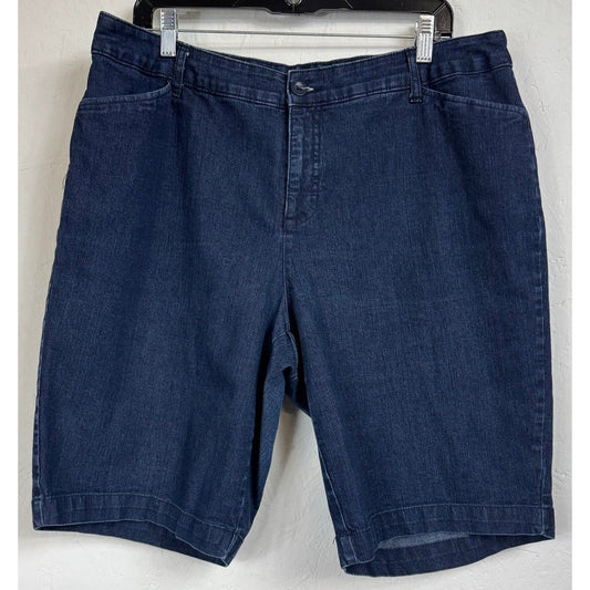 St. Johns Bay Blue Bermuda Shorts Women's Size 18W