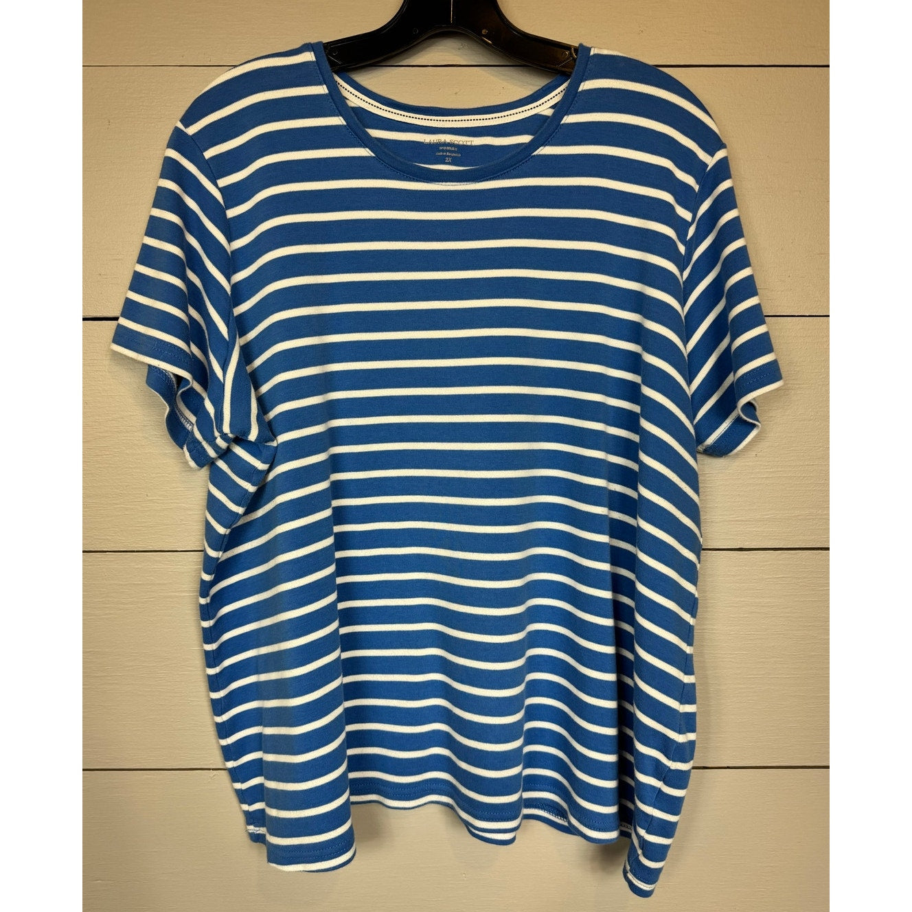 Laura Scott Short Sleeve T-Shirt Women's Size 2X