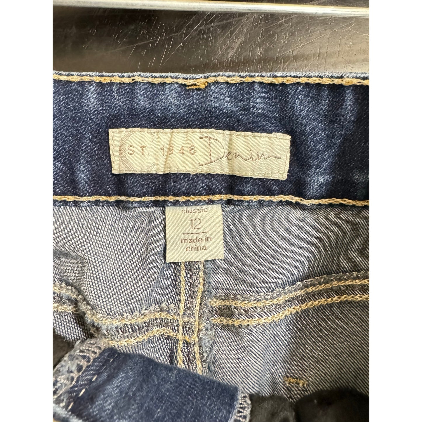 Cato Blue Skinny Capri Women's 12