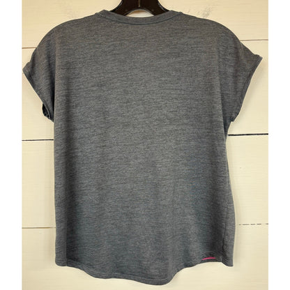 Athletic Works Gray Short Sleeve Top Girl's Size XL (14/16)