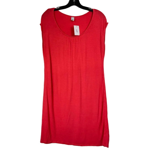 Old Navy Red Sleeveless Knee- Length Dress Women's Medium