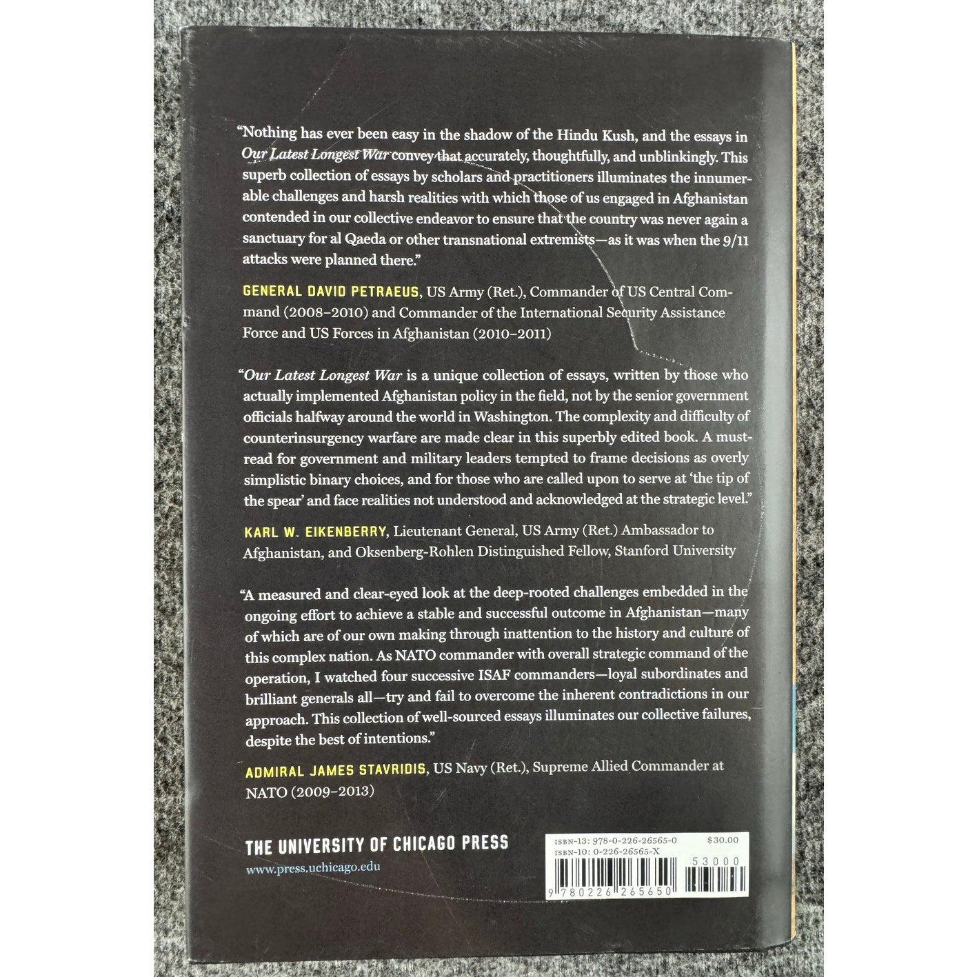 Our Latest Longest War: Losing Hearts and Minds in Afghanistan (Hardcover)
