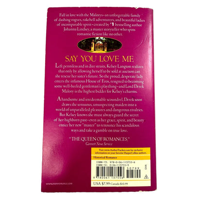 Say You Love Me by Johanna Lindsey (Paperback)