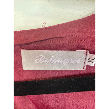 Belongsci Red Knee Length Dress Women's Extra Large