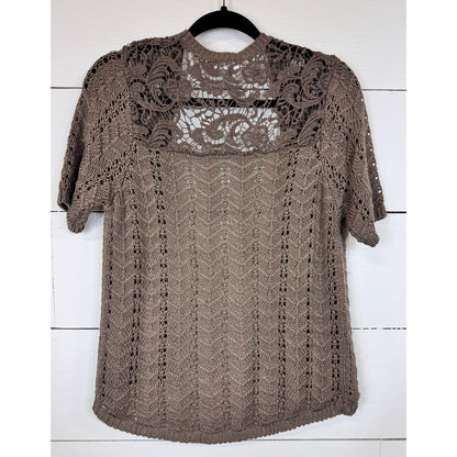 Cato Short Sleeve Cardigan Women's Size Medium