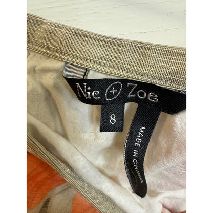 Niv & Zoe Knee Length Skirt Women's Size 8