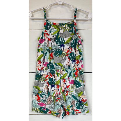 Wonder Nation White Multicolor Romper Girl's 3t