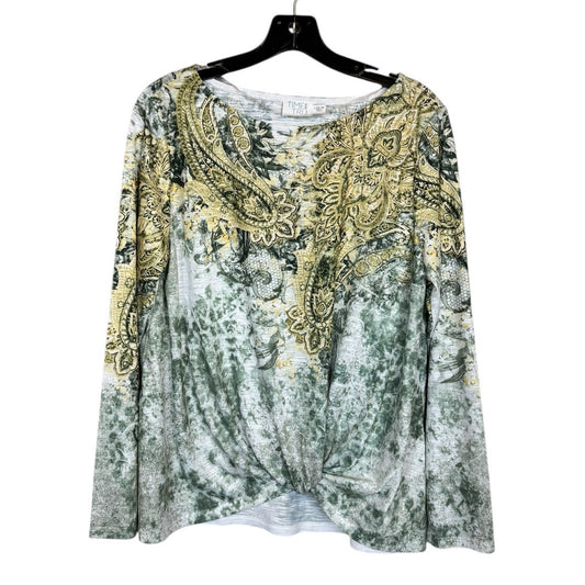 Time and Tru Long Sleeve Top Women's Size Large