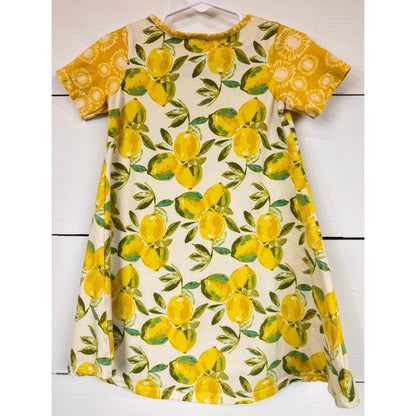 Ricrac & Ruffles Yellow Knee Length Dress Girl's Size 3T