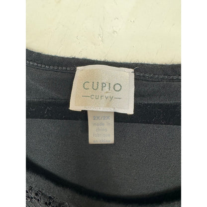 Cupio Black Blouse Women's XXL
