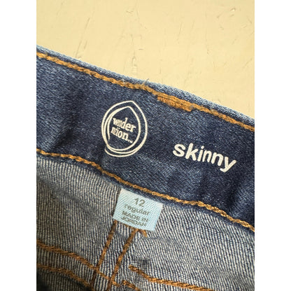 Wonder Nation Blue Skinny Jeans Girl's Size 12
