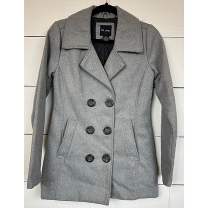 Me Jane Gray Pea Coat Women's Size XS