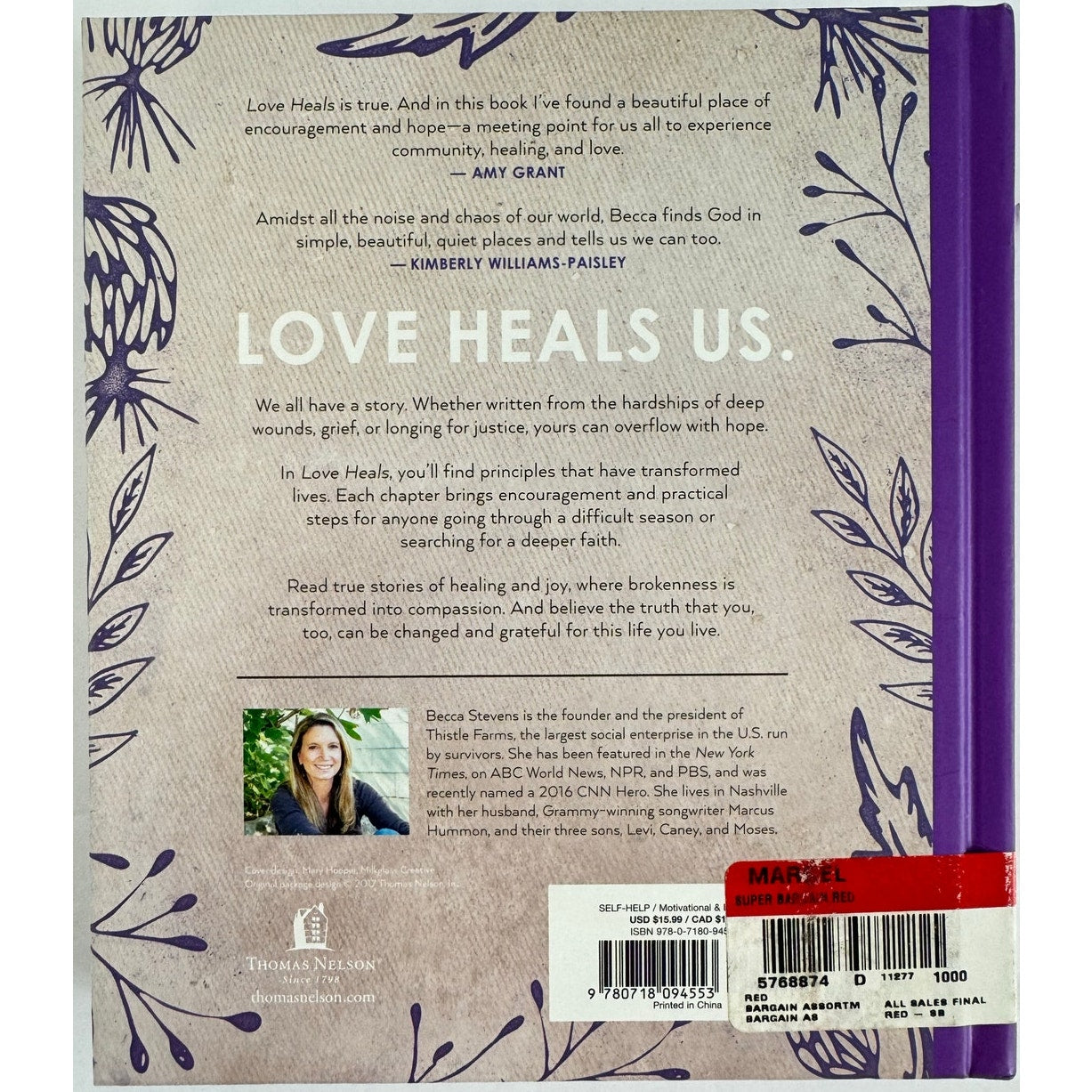 Love Heals by Becca Stevens (Hardcover)