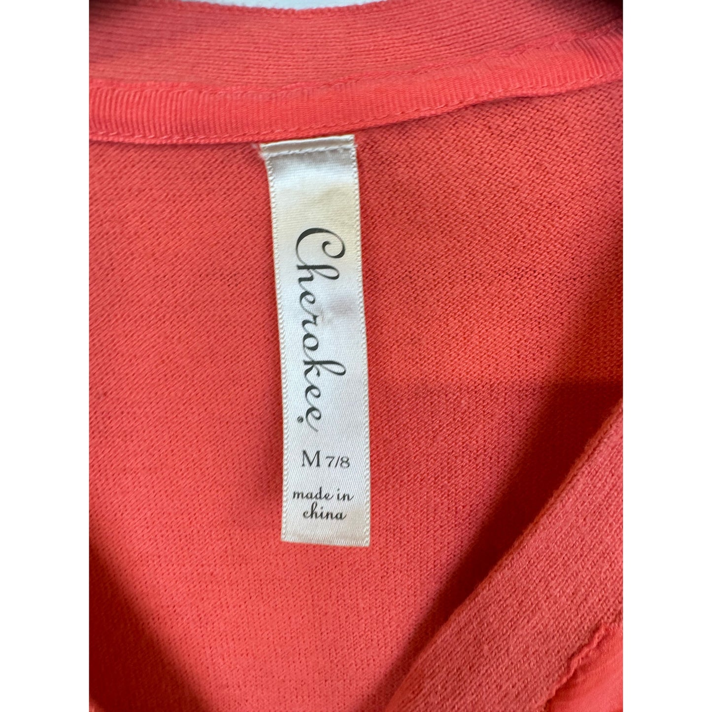 Cherokee Pink Cardigan Girl's Medium 7/8