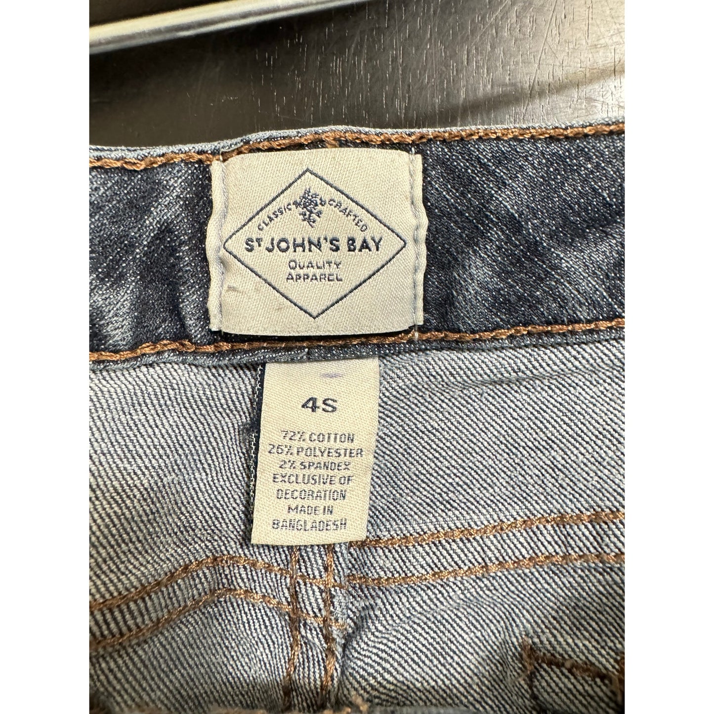 St. Johns Bay Blue Bootcut Jeans Women's 4 Short