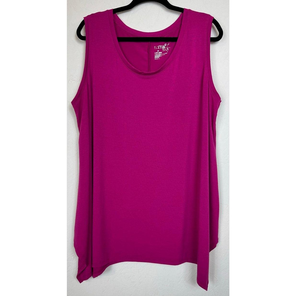Terra & Sky Pink Tank Top Women's 1X
