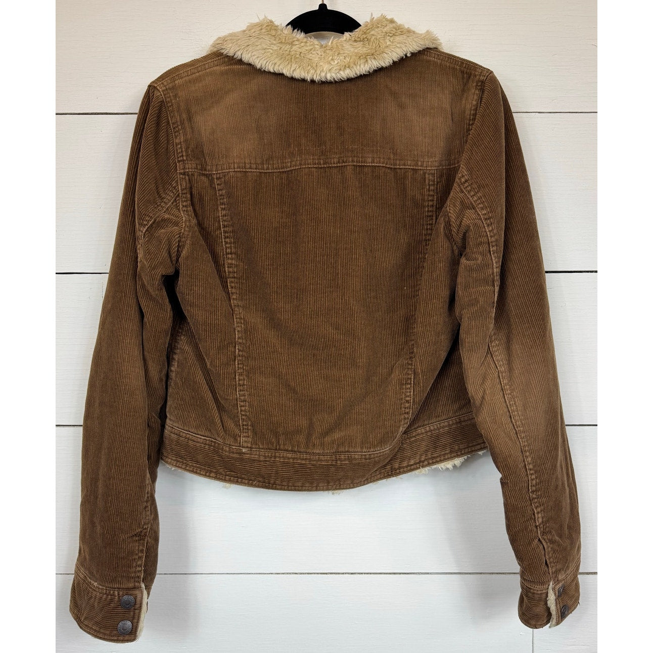 Abercrombie & Fitch Cropped Corduroy Coat Women's Size Medium