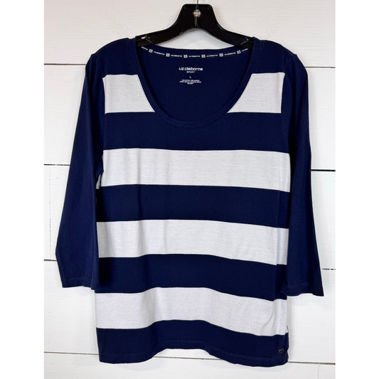 Liz Claiborne 3/4 Sleeve Top Women's Size Large