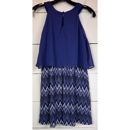 I.N. Girl Blue Sleeveless Dress Girl's Size 16
