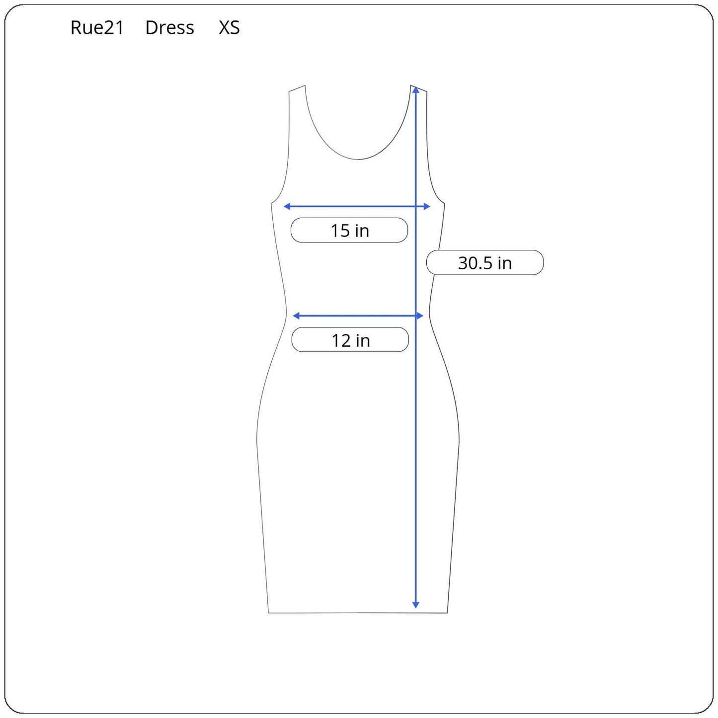Rue21 Sleeveless Dress Women's Size XS