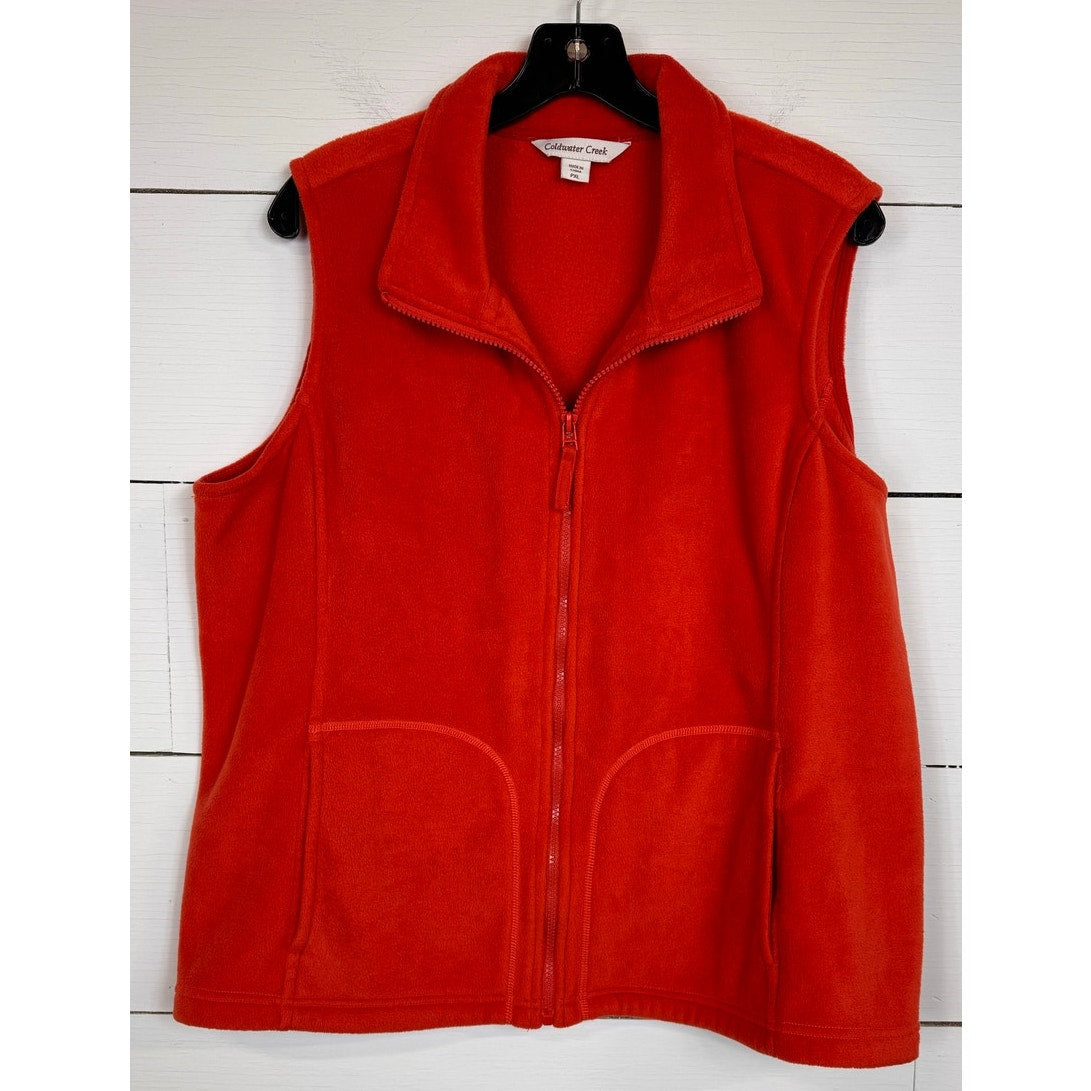 Coldwater Creek Fleece Vest Women's Size Petite XL