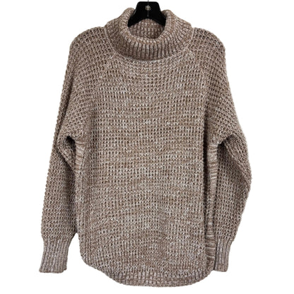 Shein Beige and Browm Long Sleeve Turtleneck Sweater Women's Size Large