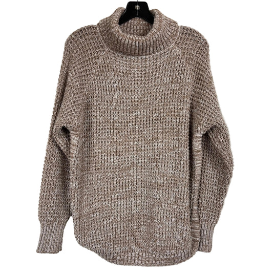 Shein Beige and Browm Long Sleeve Turtleneck Sweater Women's Size Large