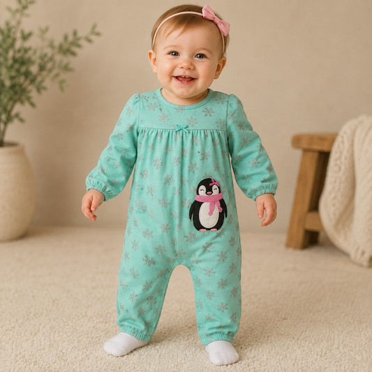 Just One You By Carters Green Long Sleeve Sleeper Girl's 12 Months