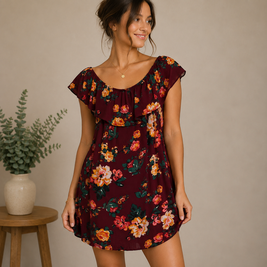 Ambiance Red Sleeveless Mini Dress Women's Small