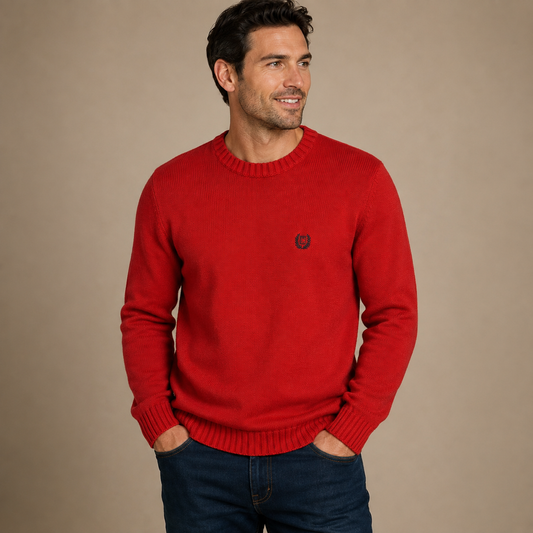 Chaps Orange Sweater Men's Large