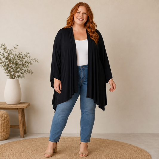 Lane Bryant Black Long Sleeve Cardigan Women's 26/28