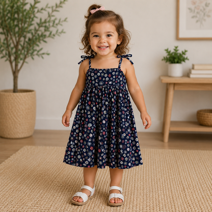 Old Navy Blue Knee-length Dress Girl's Size 2t