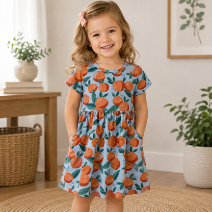 Wonder Nation Blue Knee-length Dress Girls Size 3t