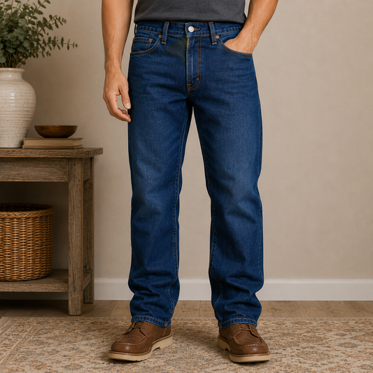 Levi Strauss Blue Straight Cut Jeans Men's 33x30