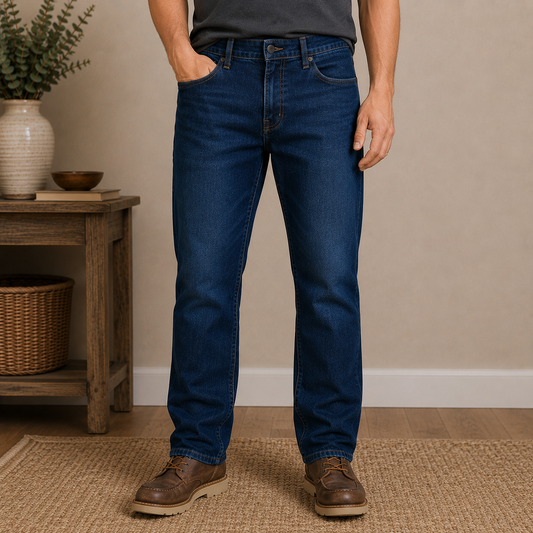 Lucky Brand Blue Straight Cut Jeans Men's 36x30