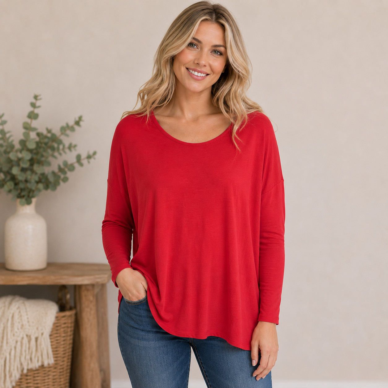 Emma's Closet Orange Blouse Women's Medium