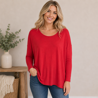 Emma's Closet Orange Blouse Women's Medium