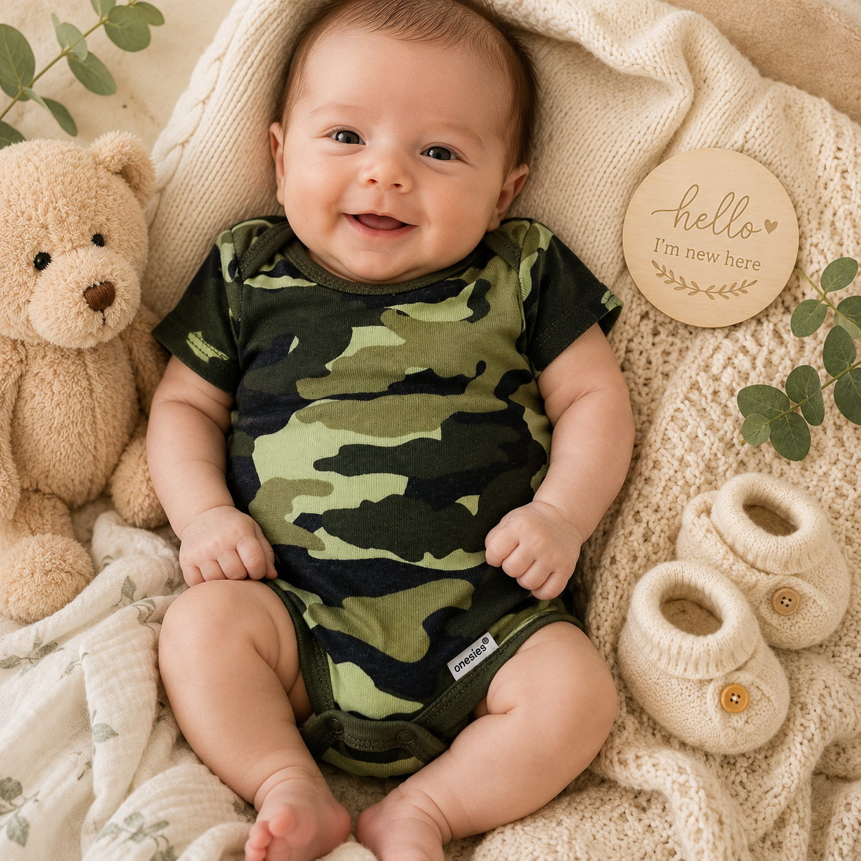 Gerber Green One-Piece Boy's Size NewBorn