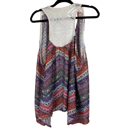 Self Esteem Multicolor Open Lace Kimono Women's Size 2X