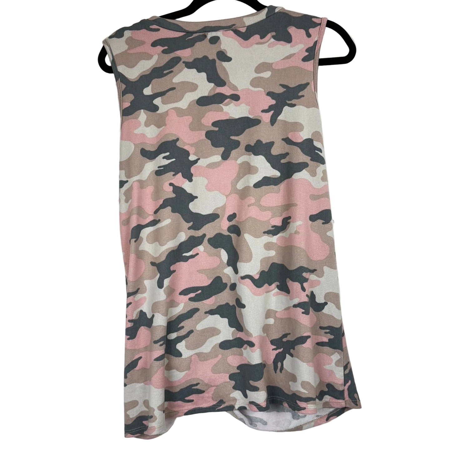 Perfect Peach Pink Sleeveless Blouse Women's Size Large