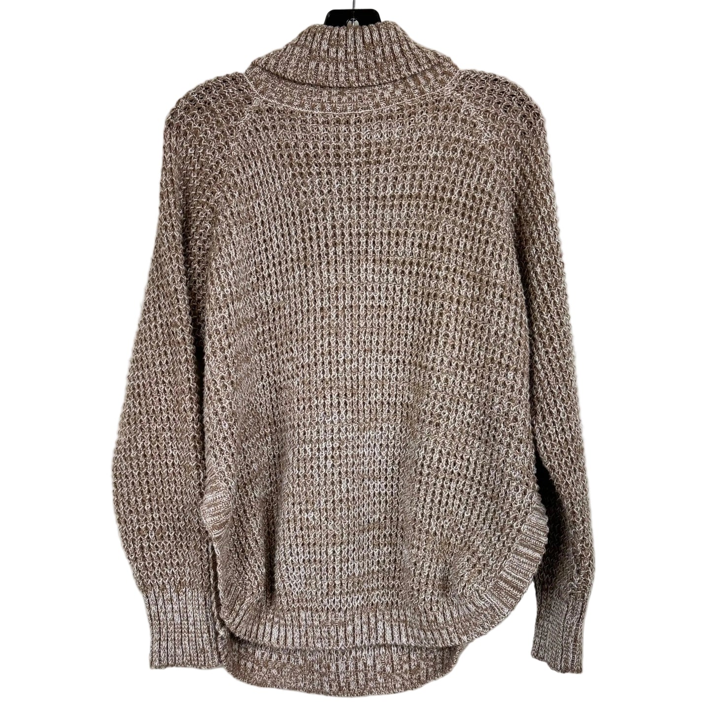 Shein Beige and Browm Long Sleeve Turtleneck Sweater Women's Size Large