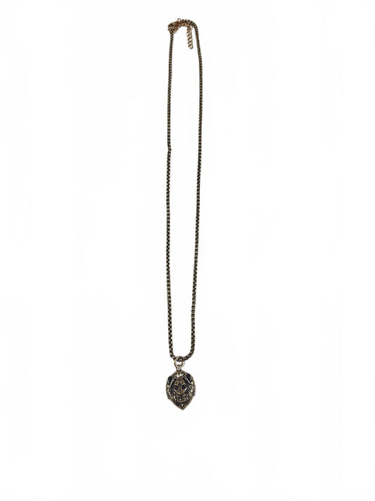 Fashion Jewelry Gold Toned Lion Head Women's Necklace