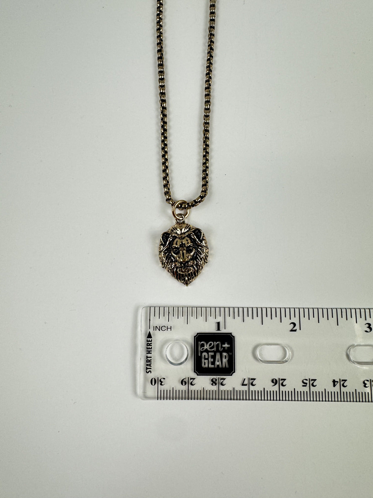 Fashion Jewelry Gold Toned Lion Head Women's Necklace