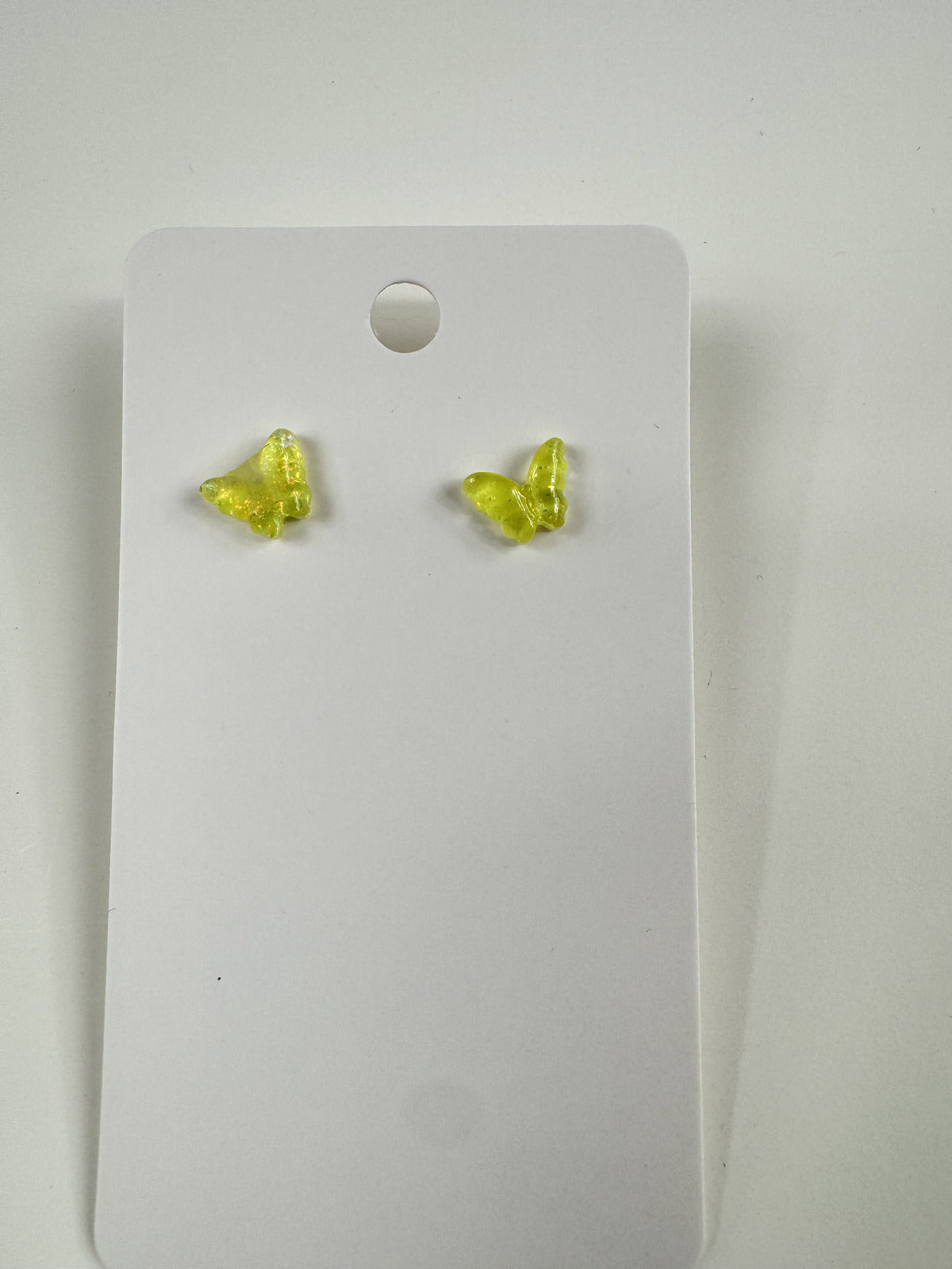 Fashion Jewelry Yellow Butterfly Stud Earrings