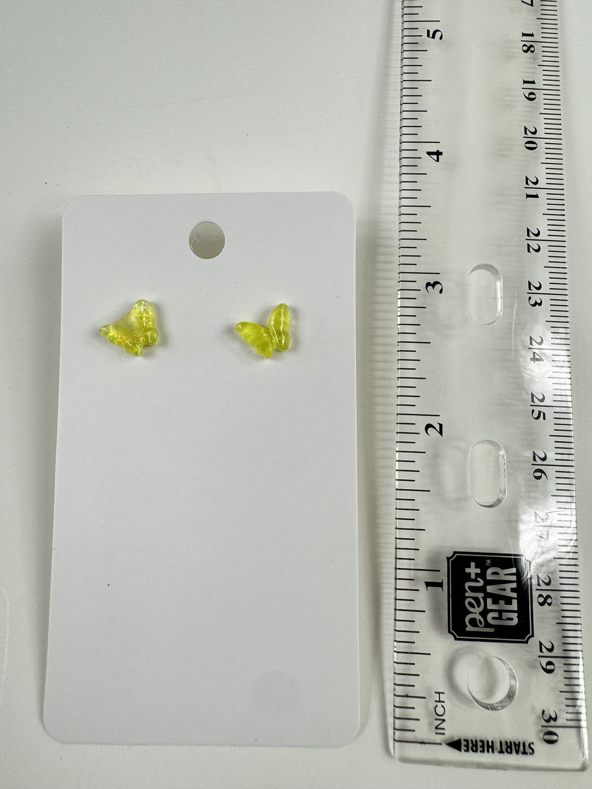 Fashion Jewelry Yellow Butterfly Stud Earrings