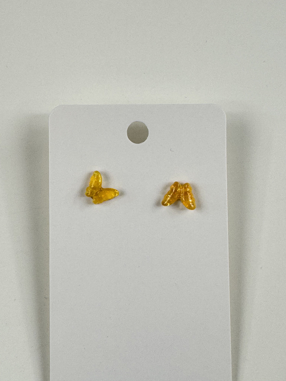 Fashion Jewelry Orange Butterfly Stud Earrings
