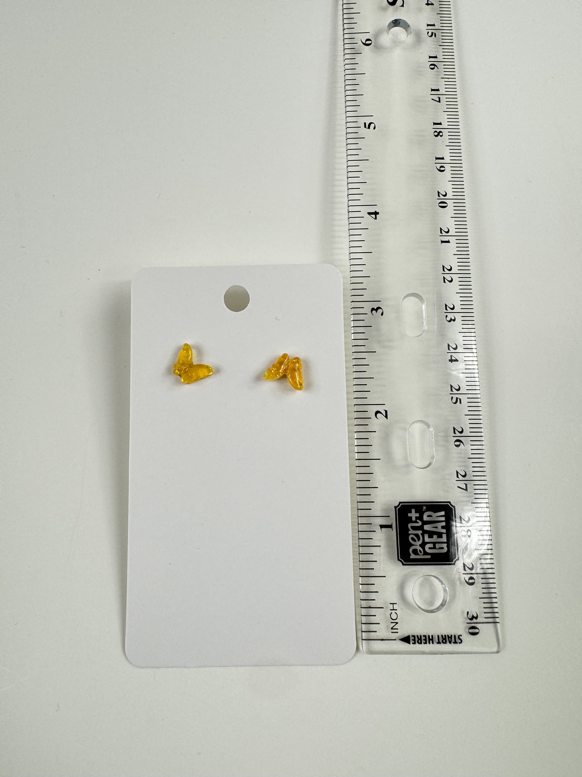 Fashion Jewelry Orange Butterfly Stud Earrings