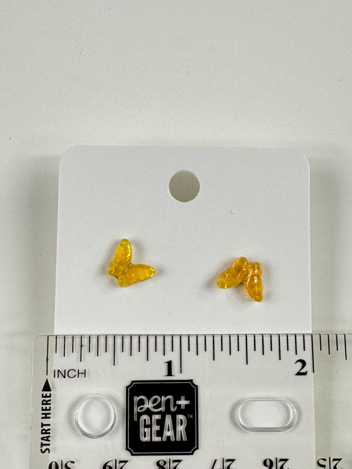 Fashion Jewelry Orange Butterfly Stud Earrings